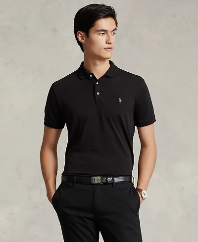 Men's Slim-Fit Soft Cotton Polo Shirt