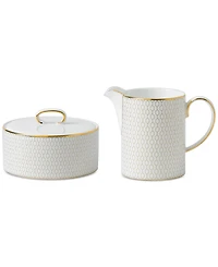 Wedgwood Gio Gold Cream & Sugar Set