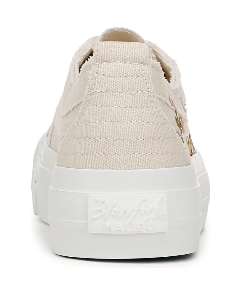 Blowfish Malibu Women's Sadie-Sun Embroidered Lace Up Platform Sneakers