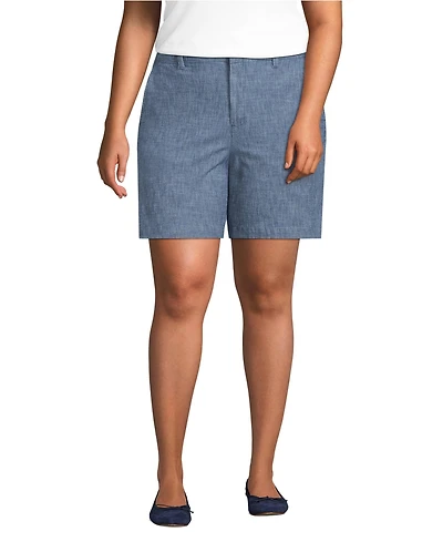Lands' End Plus Classic 7" Shorts