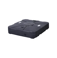 Harlan Weather And Impact Resistant Heavy Duty Universal Offset Umbrella Base With Built-In Wheels And Grooved Handles In Black