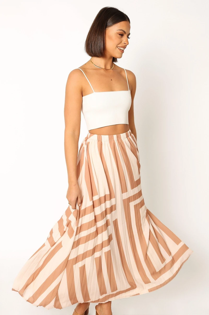 Petal and Pup Women's Elke Pleat Midi Skirt