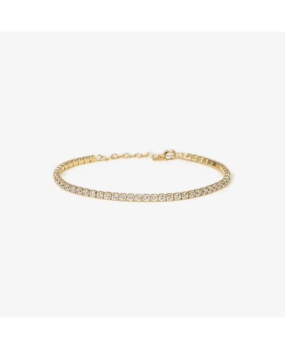 Sterling Silver 18k Gold Plated Cherie Tennis Bracelet