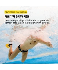 Finis Positive Drive Swim Fins - All-Stroke Flippers for Adults