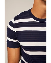 Bellemere New York Men's Bellemere Striped Short-Sleeve T-Shirt
