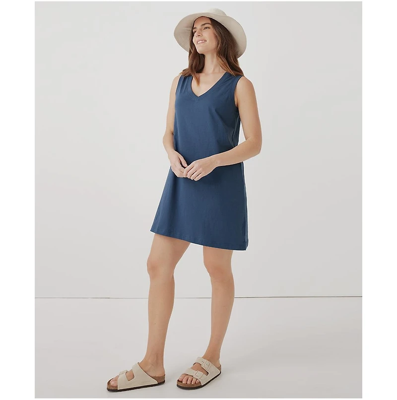 Pact Women's Organic Cotton Softspun A-Line Tank Dress
