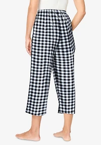 Dreams & Co. Women's Woven Sleep Capri Pant