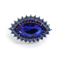 Sohi Women's Gold Marquise Statement Ring