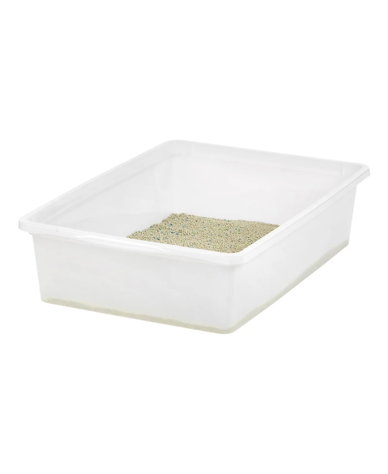 Iris Usa Large Open Top Cat Litter Tray, Sturdy Comfortable Easy to Clean