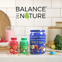 Balance of Nature Fruits & Veggies Supplements - Whole Fruit and Vegetable Ingredients for Women, Men, and Kids