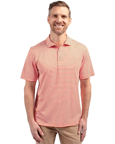 Cutter & Buck Virtue Eco Pique Stripe Recycled Mens Tall Polo Shirt