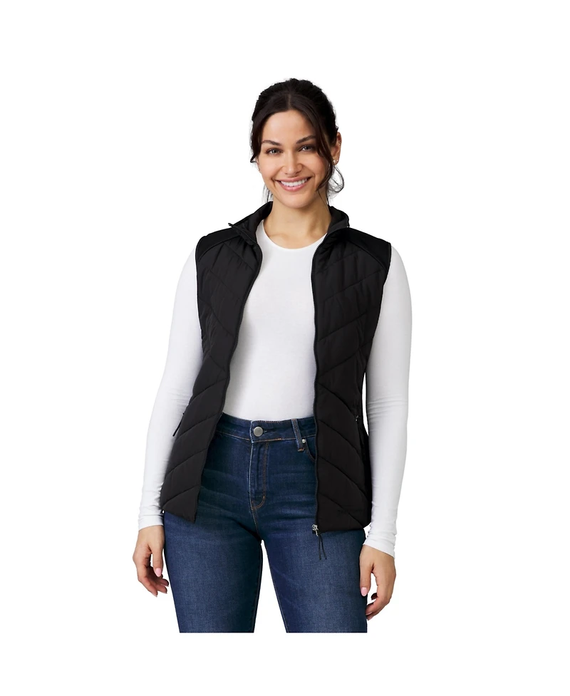 Free Country Women's Quilted Hybrid Vest