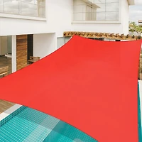 20x16 Ft 97% Uv Block Rectangle Sun Shade Sail Hdpe Cover Net Canopy Backyard