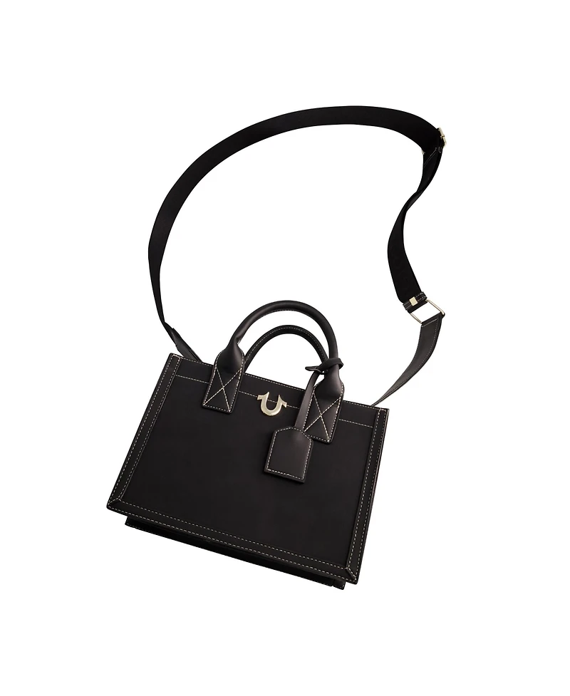 True Religion Modern Edge Suede Tote