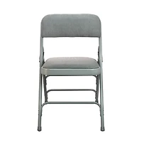 Emma+Oliver 2-Pack Advantage Padded Metal Folding Chair - Fabric Seat