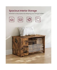 Slickblue Storage Chest, Trunk With 2 Safety Hinges, For Entryway, Bedroom