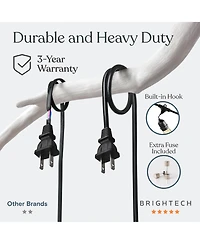 Ambience Pro 48ft Indoor/Outdoor Led String Lights with Spiral Buls