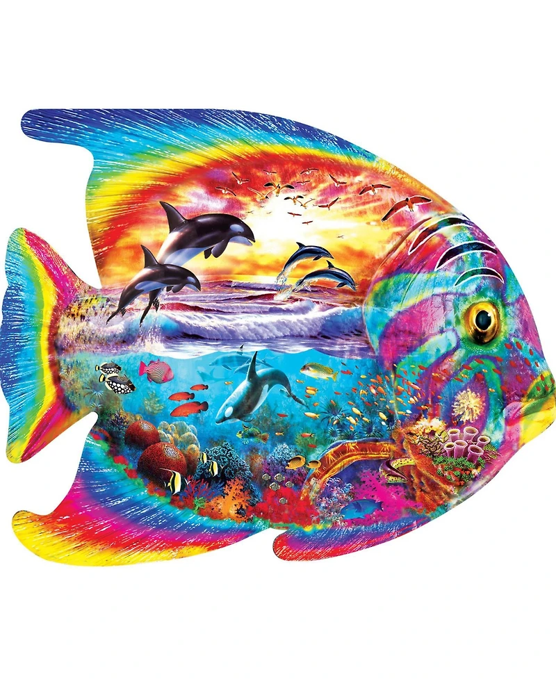 MasterPieces Contours - Tropical Menagerie 1000 Piece Shaped Puzzle