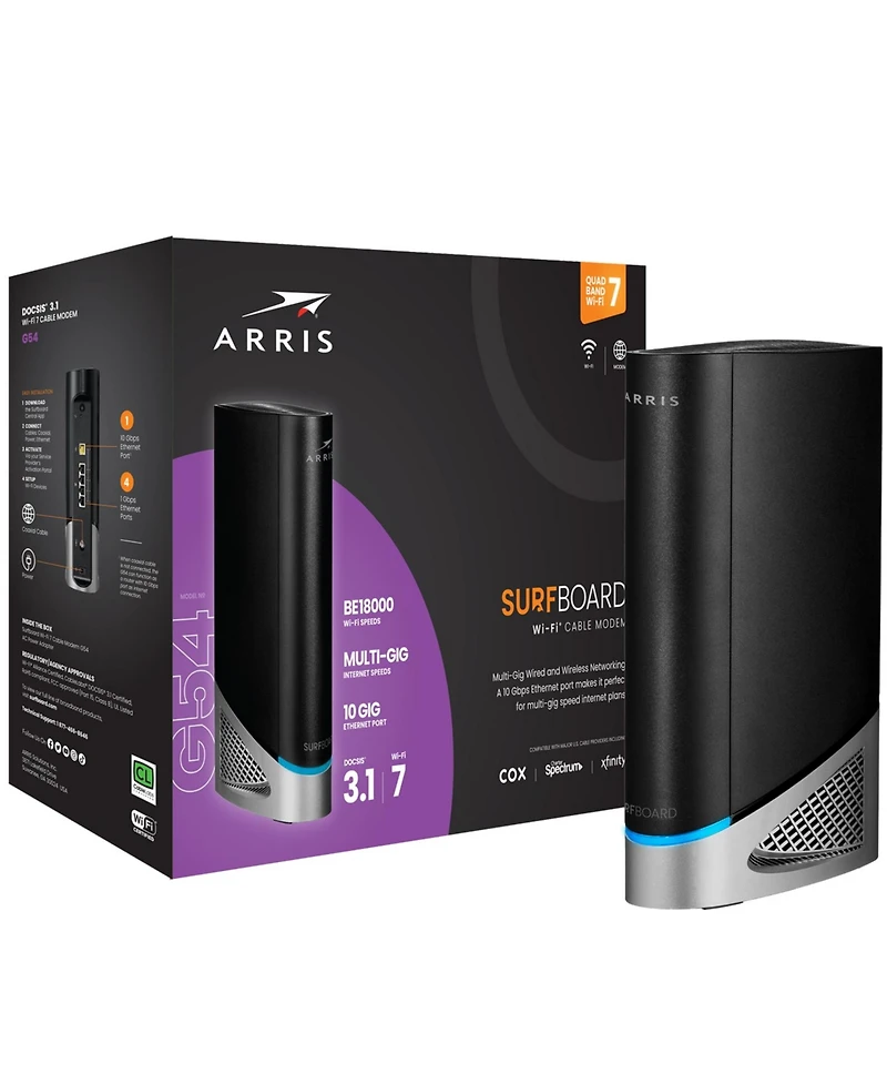 Arris SURFboard G54 Docsis 3.1 Wi-Fi 7 Cable Modem