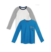 Mightly 2pk Fair Trade Organic Cotton Long Sleeve T-Shirts