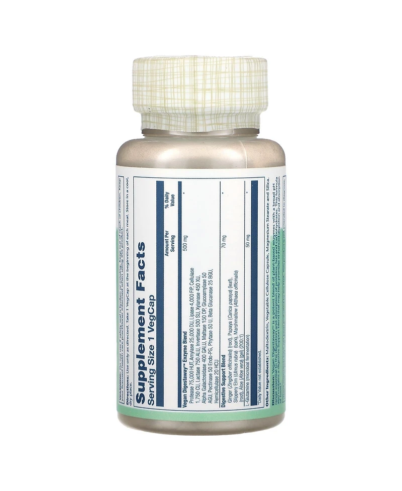 Solaray Nutrition Digestaway Maximum Potency - 60 VegCaps