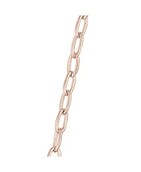 GiGiGirl Kids Sterling Silver 18K Rose Plated with White Cubic Zirconia Heart 'Love' Necklace