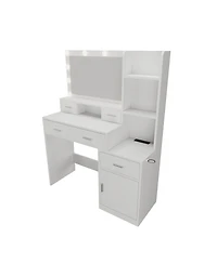 Streamdale Smart mirror dressing table with storage and drawers