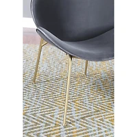 Streamdale Furniture Velvet Dining Chairs with Gold Metal Legs (6 Colors)