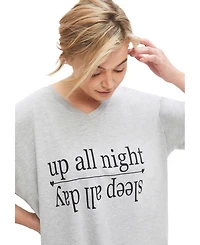 Ellos Women's V-Neck Sleep Shirt