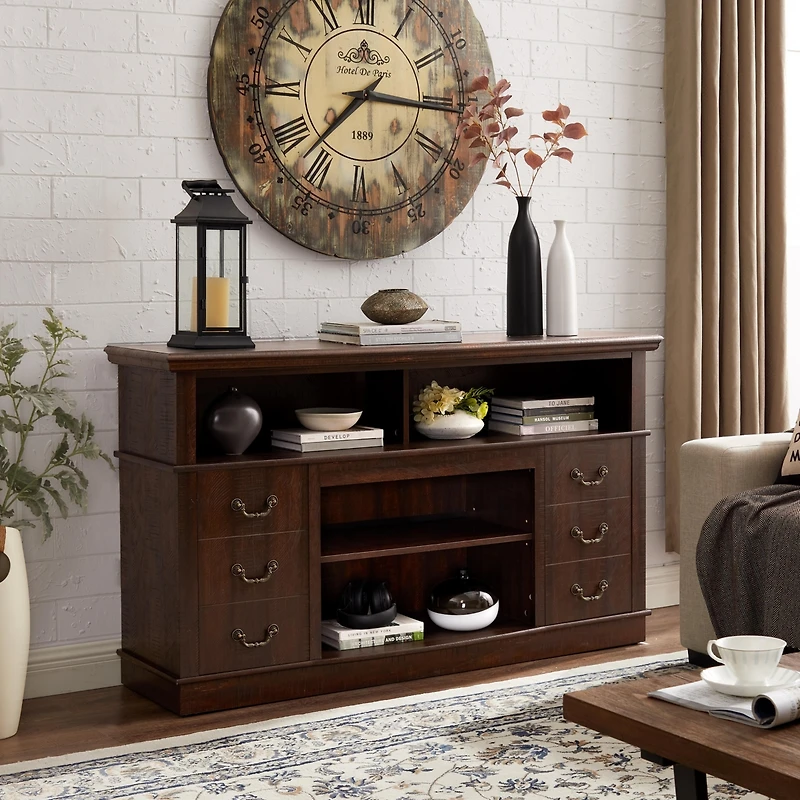 Streamdale Farmhouse Rustic Tv Stand for Up to 65" Tv