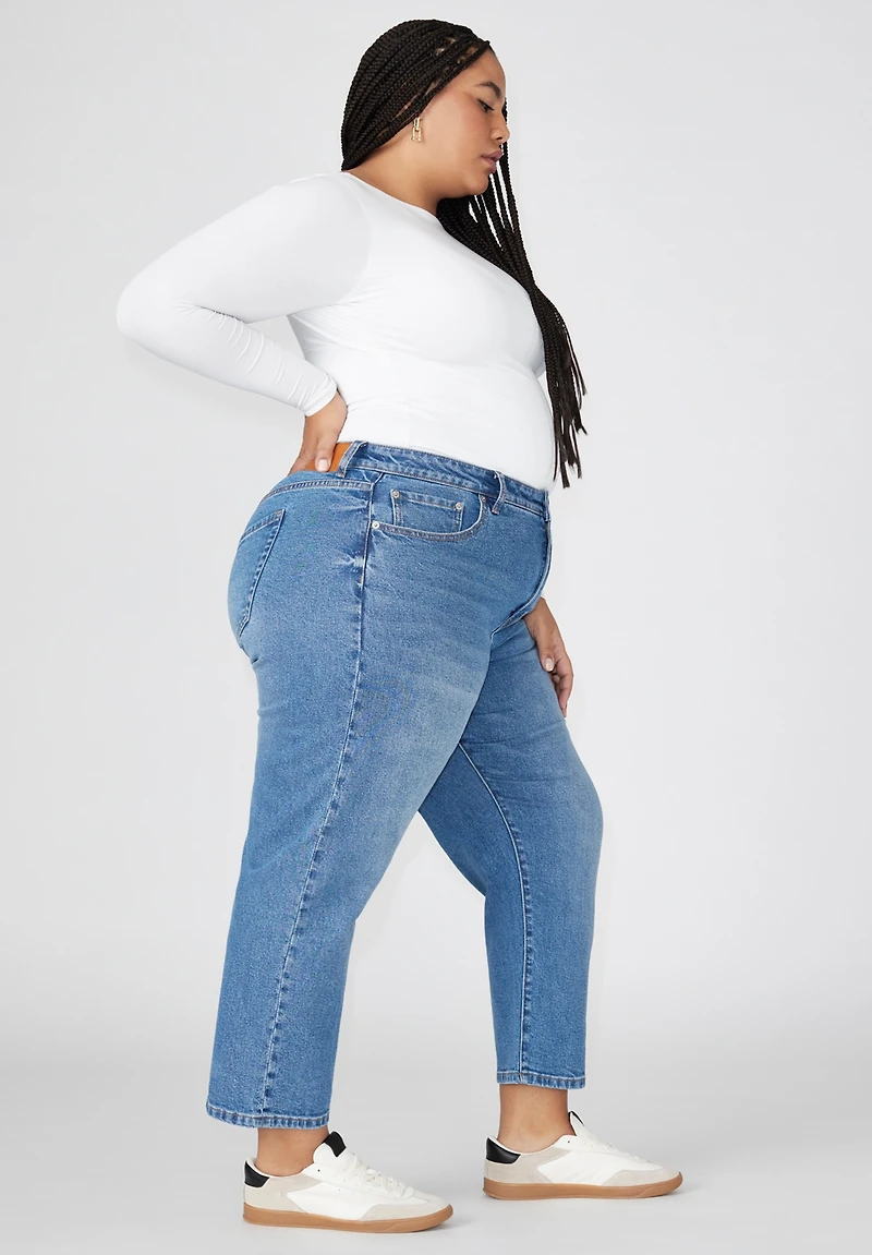 Eloquii Plus The Naomi Comfort Stretch Straight Leg Jean Crop
