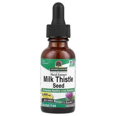 Nature's Answer Milk Thistle Seed Fluid Extract Alcohol-Free 2 000 mg - 1 fl oz (30 ml)