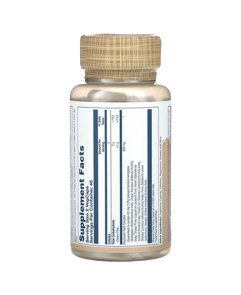 Solaray Mushroom Complete 8-90 Vegetarian Capsules