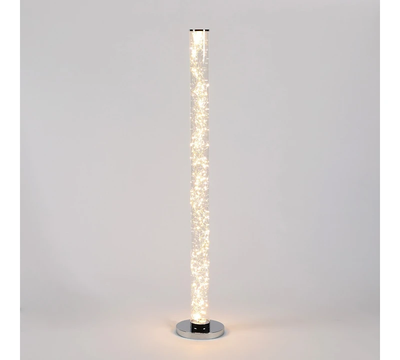 Streamdale 49" Exposed Rope Led Minari Clear Column Floor Lamp
