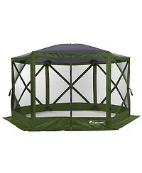 Lightspeed Outdoors Pop-Up 6-Sided Screen Shelter, Green, 1