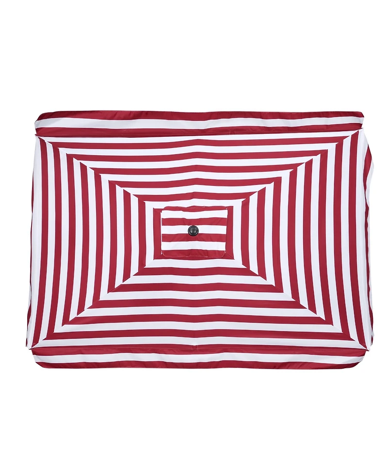 10x6.5 Ft Patio Umbrella Replacement Canopy Market Table Top Sunshade Cover