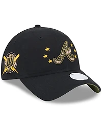 New Era Women's Black Atlanta Braves 2024 Armed Forces Day 9TWENTY Adjustable Hat