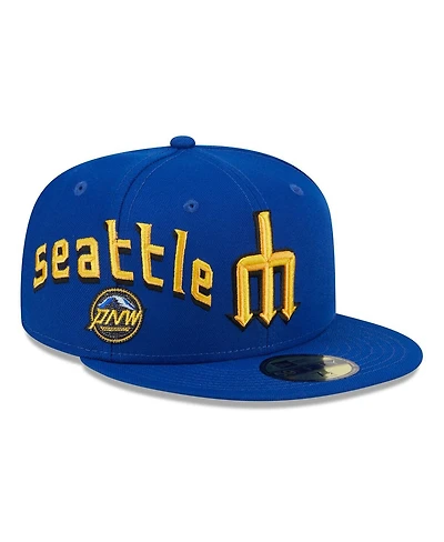 New Era Men's Royal Seattle Mariners City Connect Icon 59FIFTY Fitted Hat