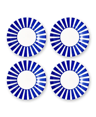 Spode Blue Italian Steccato Bold Stripe Side Plates, Set of 4