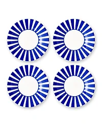 Spode Blue Italian Steccato Bold Stripe Side Plates, Set of 4