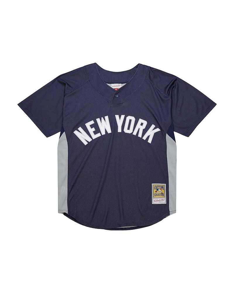Mitchell & Ness Men's Derek Jeter Navy New York Yankees Cooperstown Collection Batting Practice Jersey