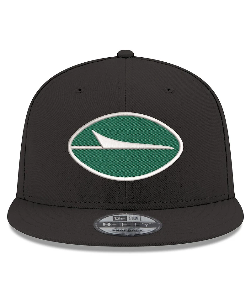 New Era Men's Black New York Jets Standard 9FIFTY Snapback Hat