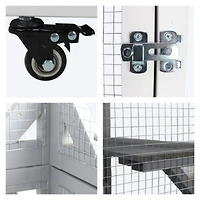 Streamdale Furniture Outdoor Indoor Cat Pet Climbing Rack Play Cage Lovely Big Space