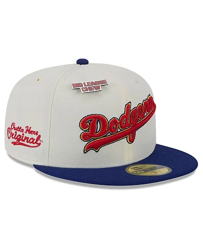 New Era Men's White Los Angeles Dodgers Big League Chew Original 59FIFTY Fitted Hat