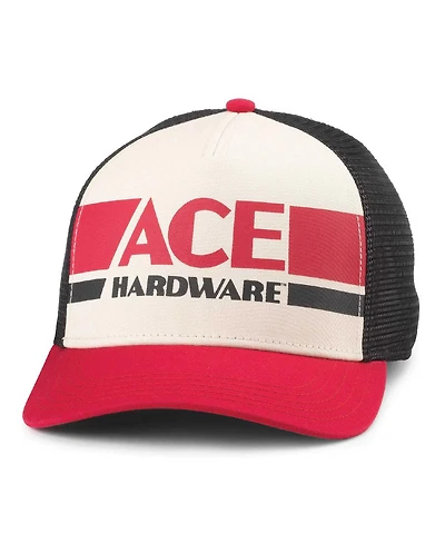 American Needle Men's Natural/Red Ace Hardware Sinclair Adjustable Hat