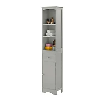 Freestanding Bathroom Cabinet with Drawer and Adjustable Shelf