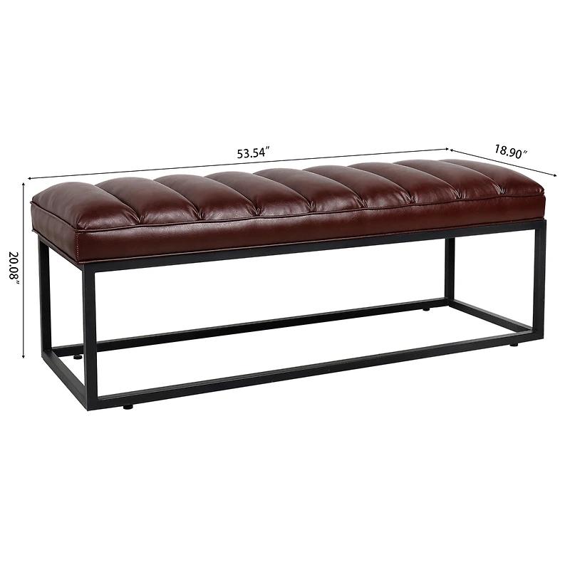 Streamdale Metal Base Upholstered Bench For Bedroom For Entryway