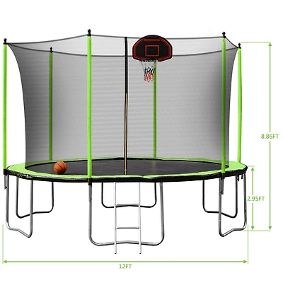 Streamdale 12FT Green Trampoline 2023
