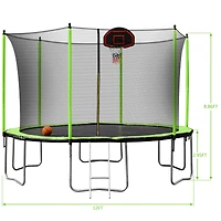 Streamdale 12FT Green Trampoline 2023