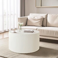 Streamdale Vertical Stripe Nesting Coffee Table Set (2 pcs)